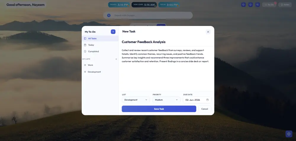 Add New Task